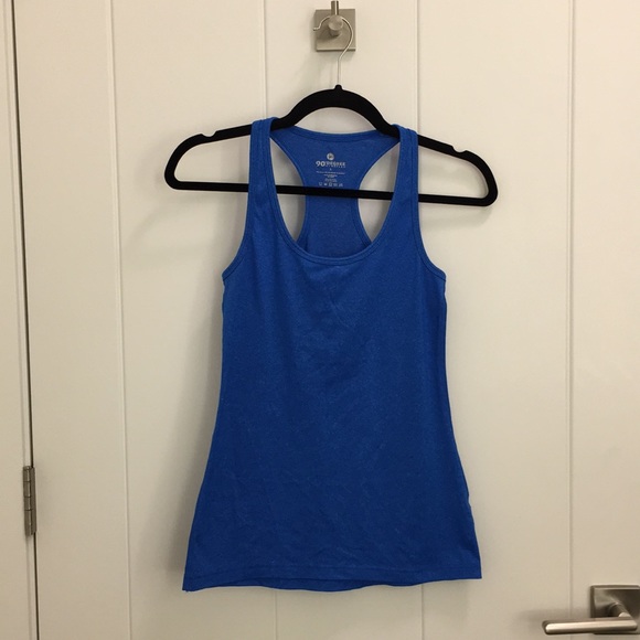 90 Degree By Reflex Tops - Blue workout tank